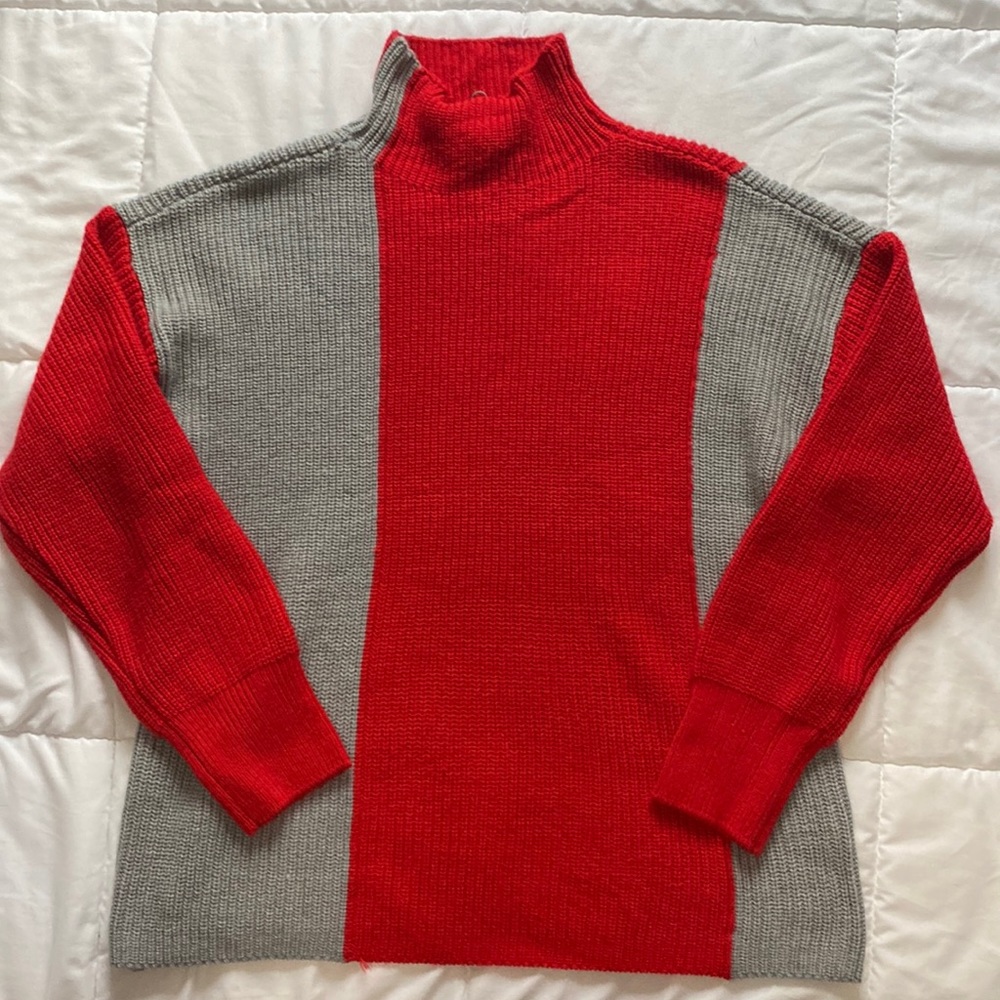 Liz Claiborne, L, Colorblock turtle neck